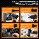 BLWR 101 Mini Portable Turbo Air Fan Blower/Handheld Cleaner & Hairdryer