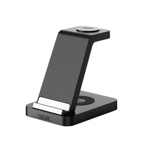 ZS Charger 3 IN 1 WIRELESS CHARGE STATION BLACK 