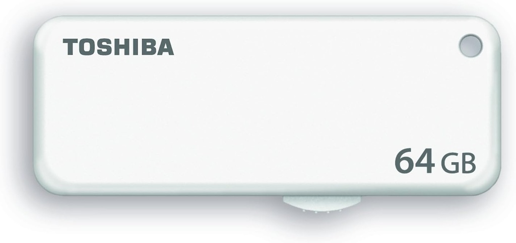 FLASHDRIVE TOSHIBA 64GB SLIDE WHITE U203