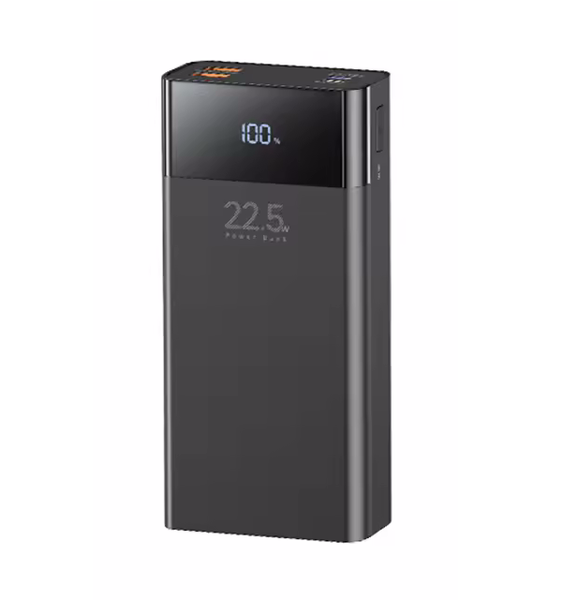POWERBANK REMAX BLACK Reciuy 20W+22.5W PD+QC Fast Charging Power Bank 20000mAh RPP-672 ( USB C Cable30CM)