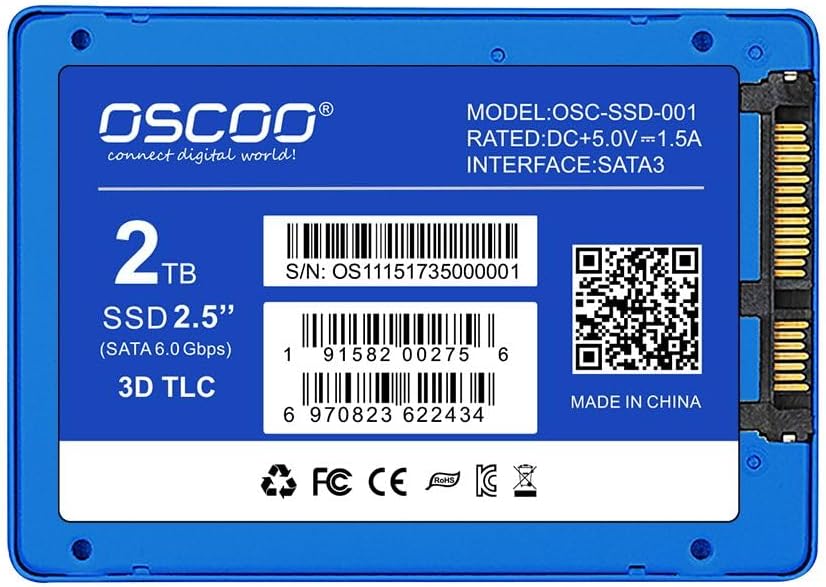 MEMORY OSCOO 2.5INCH SATA3 SSD 2TB