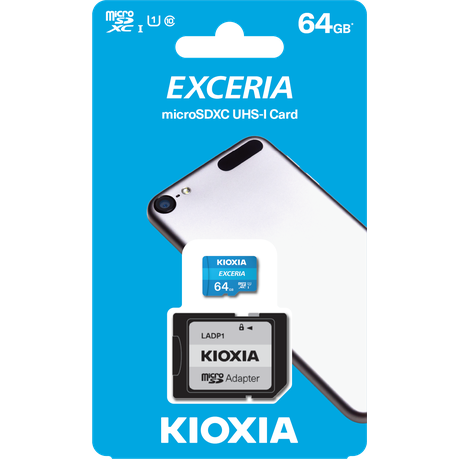MICROSD KIOXIA 64GB WITH ADAPTER