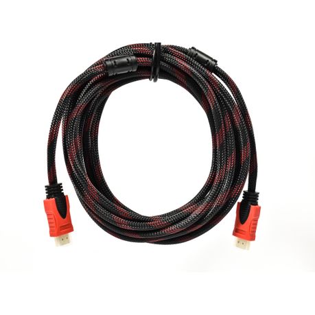 [2783] CABLE HDMI 5 METER BLACK AND RED 