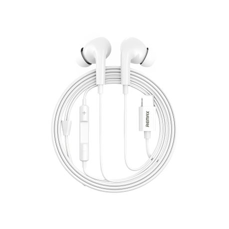 [6954851241676] EARPHONE REMAX 3.5MM WIRED RM-533i WHITE 