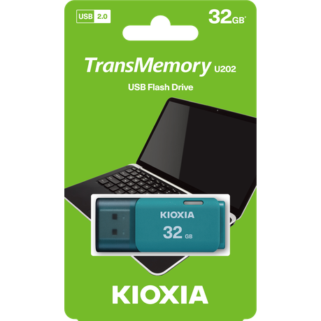 [458256385024] FLASHDRIVE KIOXIA 32GB U202 AQUA