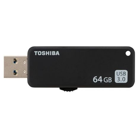 [4047999400387] FLASHDRIVE TOSHIBA 64GB SLIDE BLACK U365