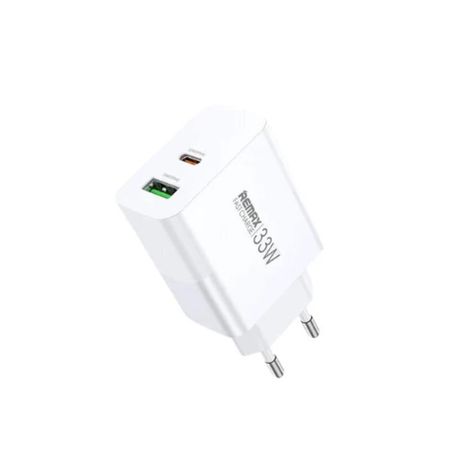 [5675] Charger REMAX 33W Fast Charger A+C RP-U122 EU Kiddy Series