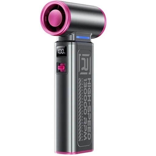 [6954851255543] Remax High-speed 130000 RPM turbo cannon handheld fan RS-SF19 Purple
