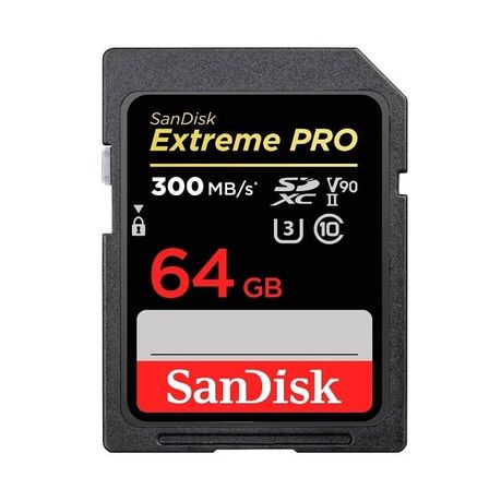 [619659186616] MICROSD SANDISK EXTREME PRO 64GB SDXC MEMORY CARD UP TO 300MBS